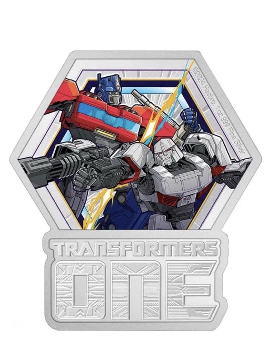 2024 Transformers One 1 oz Silver Coin Agoro- Mintage of 2024
