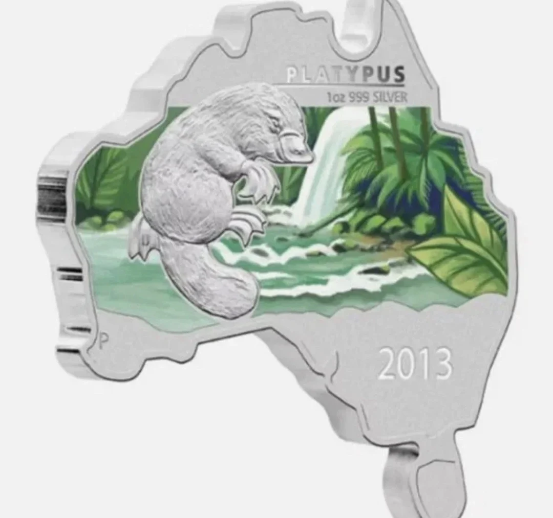 Australian Map- Shaped Coin