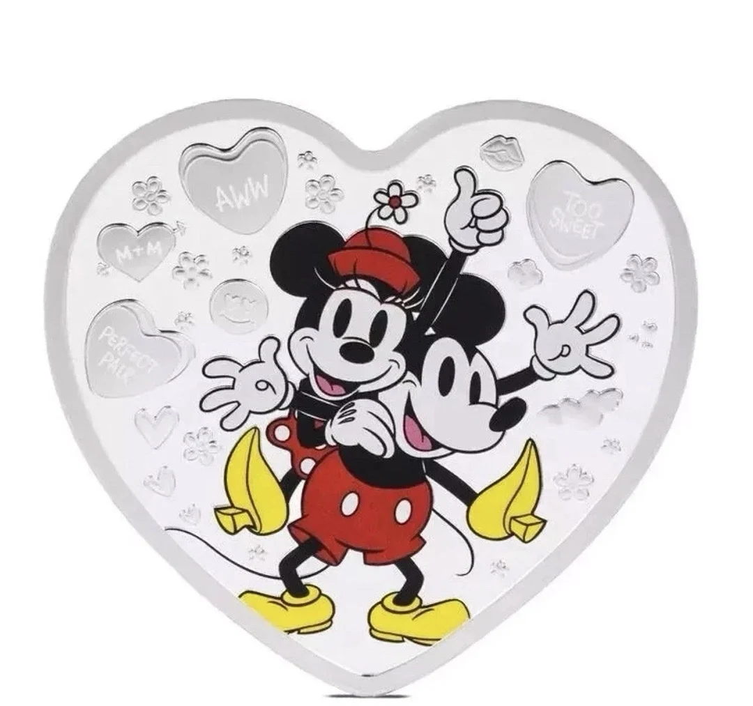 2025 Disney - I Love Us - Mickey and Minnie 1oz Silver Coin