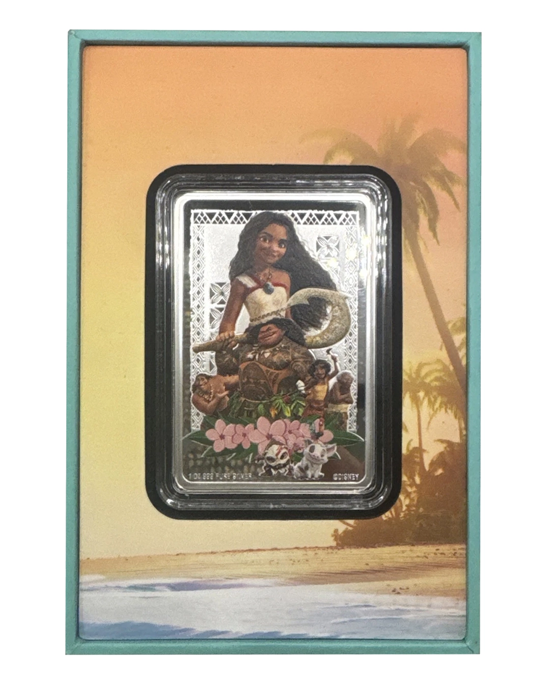 Moana Agoro 1 Troy Oz .999 Silver Color mintage 1000