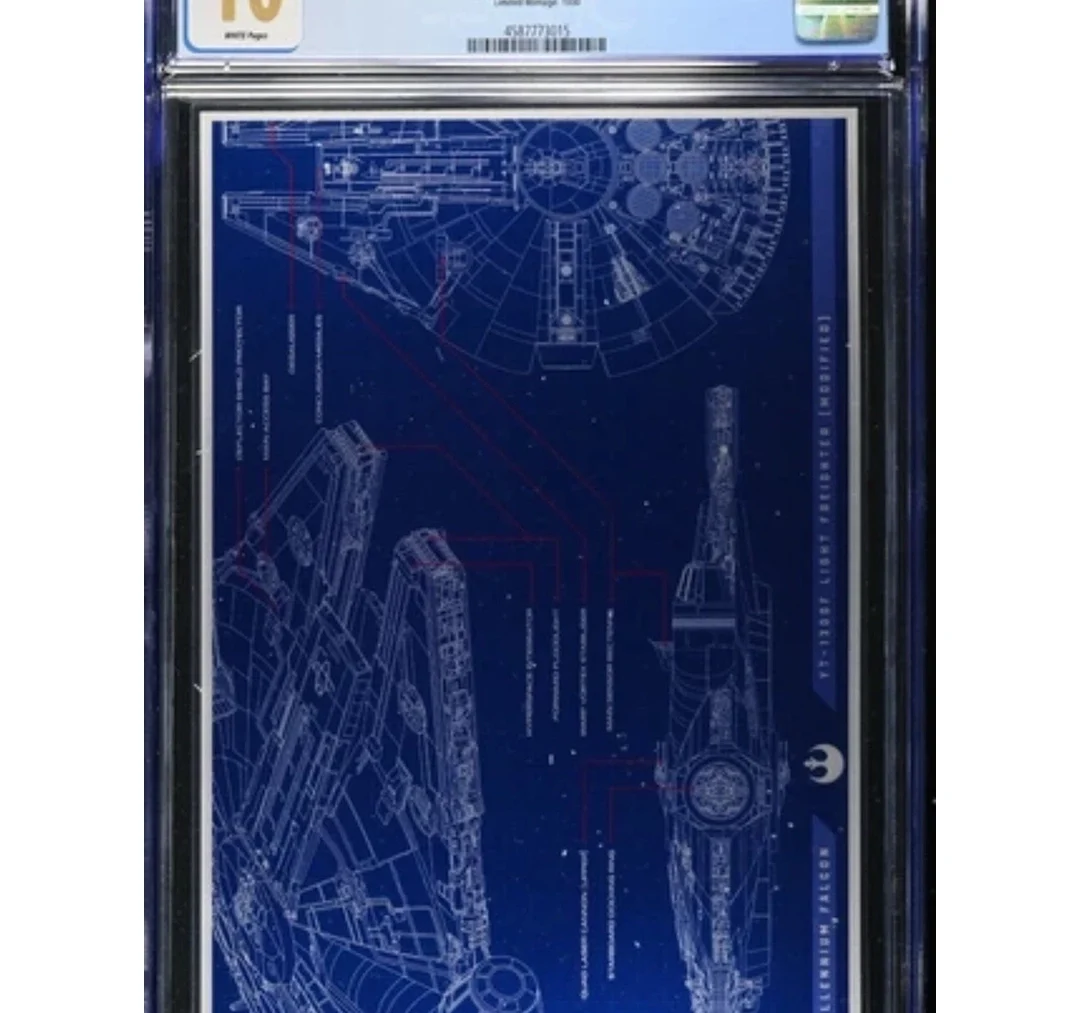 Silver Coin Star Wars Blueprint Millennium Falcon Foil